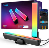 Govee RGBICWW Accent Light Bars for Apartment and Dorm, Renter-Friendly Wall Mounts for Cozy Atmosphere Without Drilling