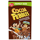 Cocoa PEBBLES Cereal – Fun Flintstones Branded Kids Snack for Playdates and Sleepovers, 27.5 oz Mega Size