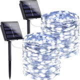 Luminex Solar Fairy Lights – Less Is More Home Accent, 144FT Uncluttered Copper Wire String Lights