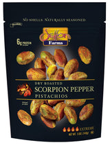 Setton Farms Trinidad Scorpion Dry Roasted Pistachios – Thoughtful Stocking Stuffer for the Friend Who Loves Hot Snacks