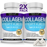 Toplux Five-Type Collagen Pills – Bath Time Wellness Ritual, Hair Skin Nail and Anti-Aging Supplement
