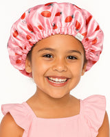 YANIBEST Adjustable Satin Bonnet – Soothing Overnight Hair Care for Curly and Textured Children's Hair