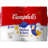 Campbell's Condensed Kids Chicken and Stars Soup – Fast No-Cook Meal Between Study Sessions, 10.5 oz Can (4 Pack)