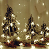 LuminHaus Snowflake LED Lights – Child Friendly Bedroom Lighting, No Flame and No Heat Battery Operated Fairy Lights