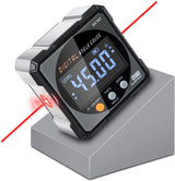 HERRMILL Digital Angle Finder with Dual Laser - Job Site Measuring Companion for Contractors, IP67 Waterproof Magnetic Level Box