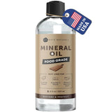 Kate Naturals Food Grade Mineral Oil 8oz – Multi Surface Conditioner That Replaces Three Separate Products