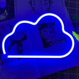 LUCIFER Cloud Neon Light – Pink Blue Purple Aesthetic Wall Art for Bedroom and Apartment Living Area, USB or Battery Operated
