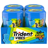 Trident Vibes SOUR PATCH KIDS Blue Raspberry Sugar-Free Chewing Gum – Mindful Chewing Break for Mindful Eaters, 160 Pieces Bulk