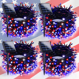Fire Safe Solar Fairy Lights for Family Home – 4 Pack 132FT 400 LED Multicolor Flameless Smoke Free String Lights