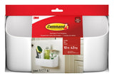 Command Plastic Wall Caddy for Pantry Aesthetic, Adhesive Storage Basket for Sponges and Seasonings