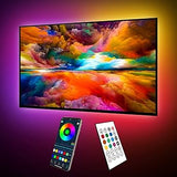 maylit ICRGB LED TV Light Strip – Media Room Ambiance Upgrade with Multi-Color Bias Lighting and App Control