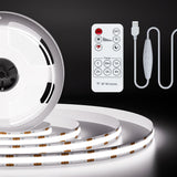 PAUTIX 5V USB COB LED Strip Light – Dotless Bias Lighting for Stylish Home Theater Setup