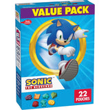Sonic The Hedgehog Fruit Flavored Snacks – Gluten Free Fruit Snack Pouches for Wholesome After School Nutrition, 22 Ct Box