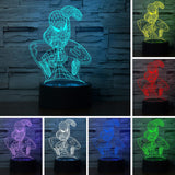 AuroraGlow 3D Illusion Lamp for Sleep Aid – Soft Glow Bedroom Light for Anxiety Relief, Dimmable Color Change Lamp