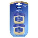 Vaseline Healing Jelly Mini Jars 2 Pack – Mild, No-Color Lip Moisturizer for Chapped Child and Parent Lips, 0.5 oz