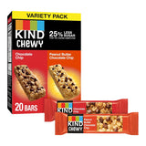 KIND Chewy Granola Bars, Commuter Snack Variety for On-the-Go, 20 Count Gluten Free Bars