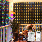 Echosari LED Curtain Fairy Lights – Kids Room and Dorm Window Backdrop, Cool to Touch with 6 Hour Auto Timer