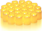 Homemory Flameless Kids Candles – Cool Touch Battery Tealights for Playroom, Reading Corner, and Family Movie Nights, 24 Pack