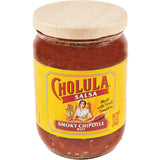 Cholula Smoky Chipotle Salsa (Hot), 12 oz – Travel-Friendly Salsa for Tailgating and BBQ Gatherings