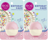 eos Birthday Cake Lip Balm – Cute Stocking Stuffer for Her, Vanilla Buttercream Scented Shea Butter Moisturizer