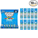 Push Pop Easter Blue Hard Candy Lollipops Birthday Gift Idea for Kids and Baby Shower Favor, 10 Ct Individually Wrapped Blue Raspberry Bulk Hard Candy