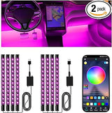 Winzwon Music Sync LED Lights for SUV and Minivan – Child Safe Interior Accent Lighting for Family Drives