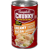 Campbell's Chunky Creamy Chicken Bacon Carbonara Soup, 18.8 oz Can – Thoughtful Get-Well Comfort Gift Basket Starter for Cold and Flu Season