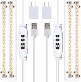 MossyCove Grow Light Strips – Wellness Wind-Down Ritual for Apartment Plants, 3H/9H/12H Auto Timer