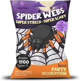 Happy Hippo Halloween Webbing Kit – One-Package Whole-House Coverage, Less Clutter More Atmosphere Approach to Seasonal Decor