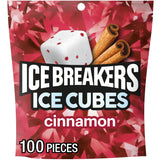 ICE BREAKERS Ice Cubes Cinnamon Sugar Free Chewing Gum Pouch – Practical Housewarming Gift for Coworkers, Friends, and the Person Who Has Everything
