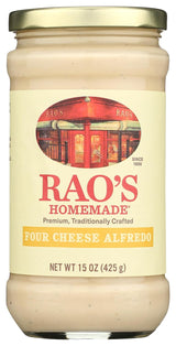 Rao's Authentic Italian Four Cheese Alfredo 15 oz – Wholesome Pasta Sauce for Guilt-Free Indulgence