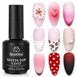 Beetles Matte Gel Top Coat – Harsh Chemical Alternative, Non-Toxic Matte Seal for Safer Everyday Gel Manicures