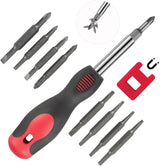 SUNHZMCKP 8 in 1 Multi-Bit Screwdriver – Housewarming Gift for New Homeowners, Compact Everyday Repair Tool