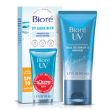 Biore UV Aqua Rich Clean Lotion SPF 50 – Oxybenzone-Free, Octinoxate-Free Daily Facial Sun Protection