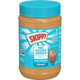 SKIPPY Creamy No Sugar Added Peanut Butter – 7g Protein Snack for Self-Care Meal Prep Days