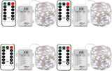 Brightown Warm White Fairy Lights 2-Pack – Safe Alternative to Candles for Mantle, Bedroom and Senior Living Spaces