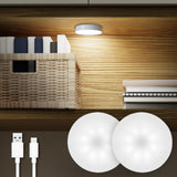 LumiPuck Magnetic LED Puck – 2.8-Inch Touch Light for Capsule Bedrooms and Under-Cabinet Use