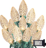 TW SHINE C9 LED Christmas Lights – No Heat, No Fire Risk Bulbs for Bedroom and Sleep Safety