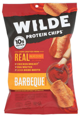 Wilde Snacks Protein Chips BBQ – Better-For-You BBQ Crunch for Wellness-Focused Adults, 4 oz Pouch