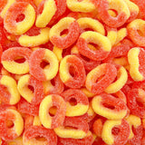 Peachful Peach Rings Gummy Candy | 1lb Travel Tin Friendly Candy | Hiking and Backpacking Snack