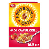 Honey Bunches of Oats with Strawberries Breakfast Cereal – Fast Prep Cereal for the Dorm Room and Late-Night Study Desk Snack Station