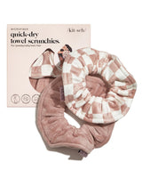Kitsch Microfiber Hair Towel Scrunchies – Mindful Nighttime Skincare Wrist Towel for Cleansing Rituals