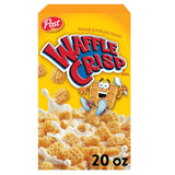 Waffle Crisp Cereal – Children Friendly Syrup Flavored Cereal for Weekend Brunch, 20 OZ Box