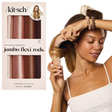 Kitsch Satin Flexi Rods – Wellness Hair Treatment for Bathroom Ritual, No Heat Damage Overnight Curls
