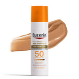 Eucerin Sun Tinted Age Defense Face Sunscreen Lotion SPF 50 – Streamlined Skincare for a Clutter-Free Vanity