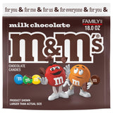 M&M'S Milk Chocolate Candy for Outdoor Movie Nights and Patio Parties – 18 oz Resealable Bulk Bag