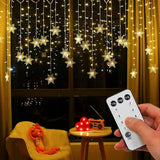 String Lights LED Curtain Light – Safe Hanging Fairy Light for Kids Room, Low-Voltage Dimmable Warm White