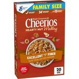 Cheerios Hearty Nut Medley Maple Cinnamon – Office Breakfast Cereal for Sustained Energy Without the Heavy Feeling, 20 oz