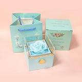 Eternal Rose Ring Box – Vanity Table Centerpiece, Forever Rose Display That Doubles as Ring and Earring Storage