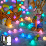 JMEXSUSS Frosted Globe Fairy Lights Gift Set – Housewarming Gift for Women, Warm White LED String Lights with Timer for Home Ambiance